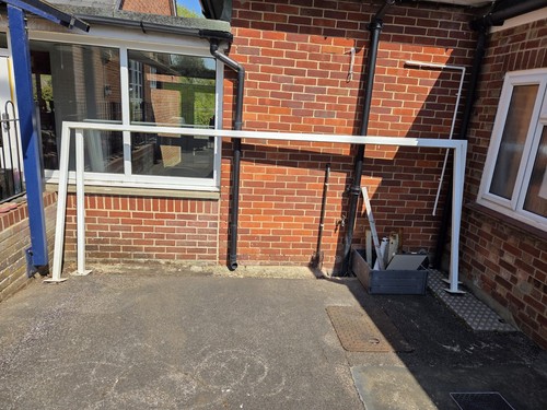 School goal posts - school,